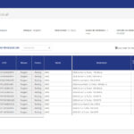 Application Stellantis - Tableau de données avec formules