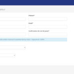 Application Stellantis - Formulaire de création d'utilisateur